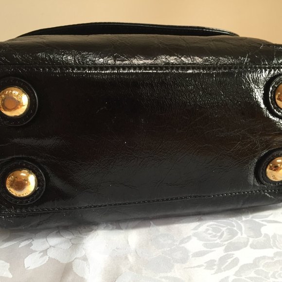 Marc Jacobs Black Patent Leather Shoulder Bag - Picture 6 of 10